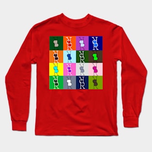 Letter R, the pattern 7 Long Sleeve T-Shirt